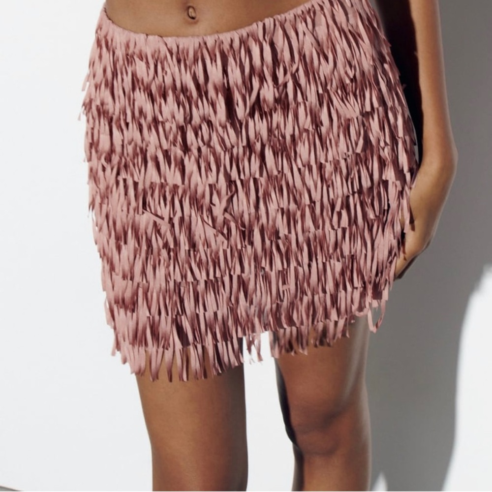 ERAS TOUR Zara Fringed Skirt Size M